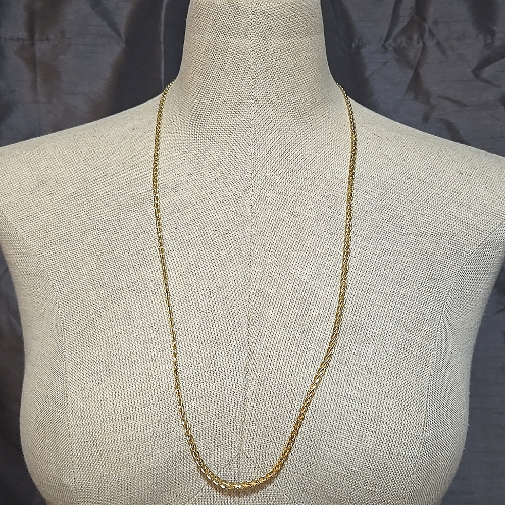 Yellow Gold Tone Twist Chain